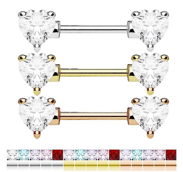 Taffstyle Intimpiercing Brustpiercing Barbell Chirurgenstahl Hantel Stab He günstig online kaufen