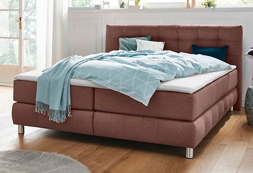 Home affaire Boxspringbett »Salo« incl. Topper, 6 Breiten, 2 Härtegrade, TF günstig online kaufen