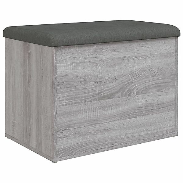 vidaXL Sitzbank mit Stauraum Grau Sonoma 62x42x45 cm Holzwerkstoff günstig online kaufen