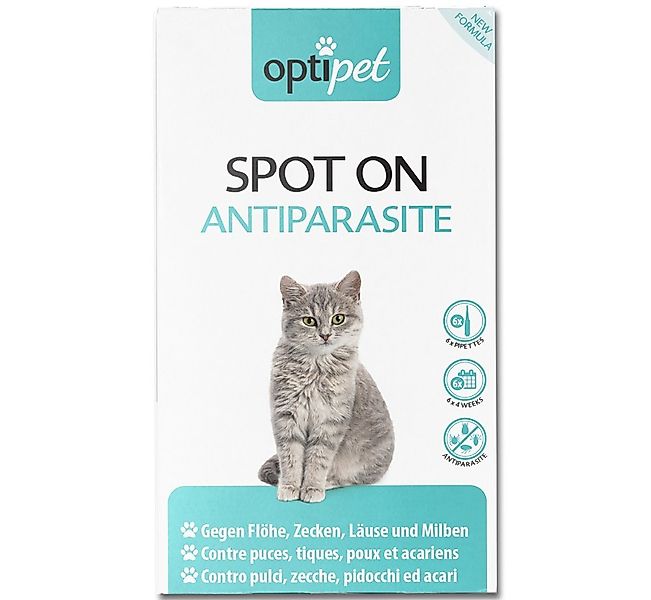 OptiPet Zeckenschutzmittel Spot on Katze Floh- Zecken Abwehr Insektenbekämp günstig online kaufen
