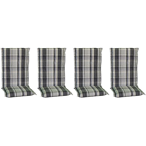 Beo Sitzauflage Hochlehner Atika 4er-Set Karo Beige günstig online kaufen