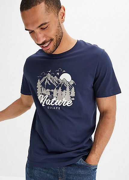 bonprix T-Shirt T-Shirt aus reiner Baumwolle günstig online kaufen