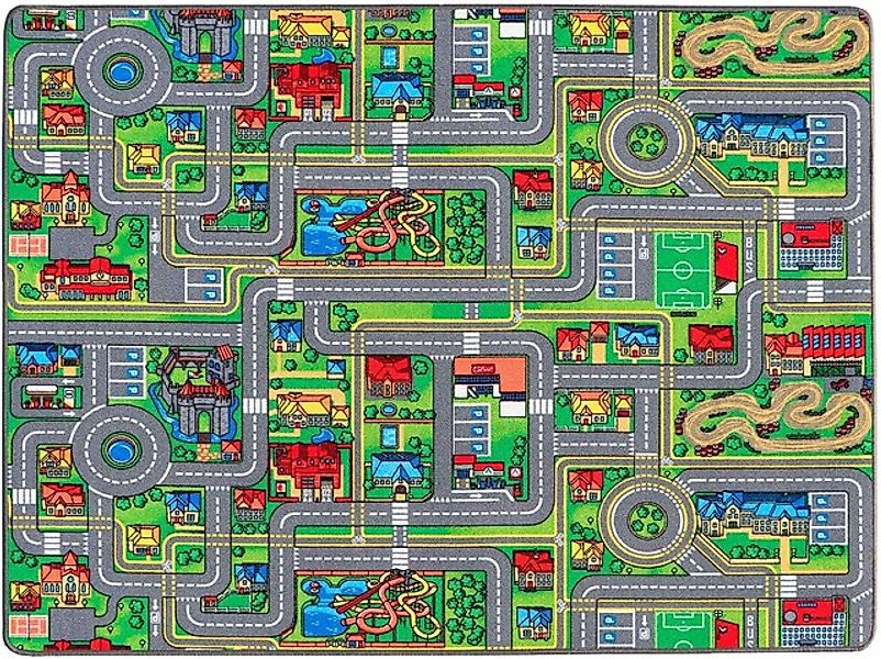 Primaflor-Ideen in Textil Kinderteppich "Spielteppich STREETS, Made in Belg günstig online kaufen