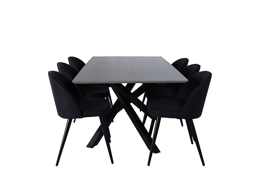 ebuy24 Essgruppe PiazzaGRBL Essgruppe Esstisch grau günstig online kaufen