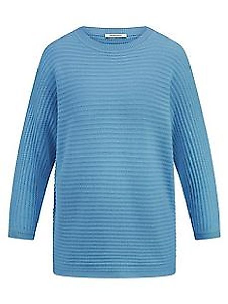 Pullover  U-Boot-Ausschnitt Peter Hahn blau günstig online kaufen