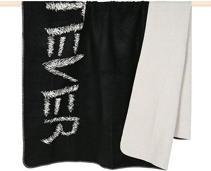 Wohndecke Wohndecke Letters Glücklich Grün, PAD, günstig online kaufen