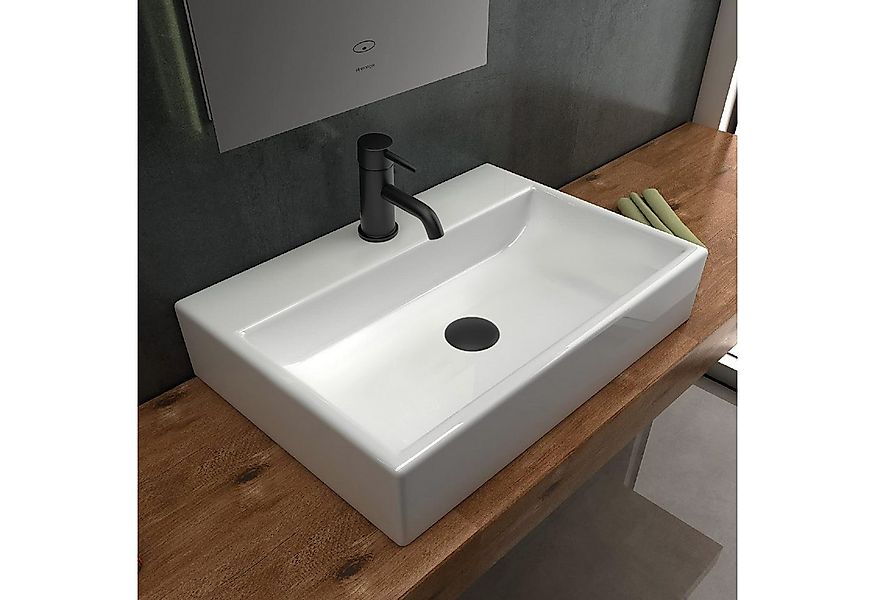 Alpenberger Waschbecken - Keramik Aufsatzwaschbecken Hängewaschbecken - Ele günstig online kaufen