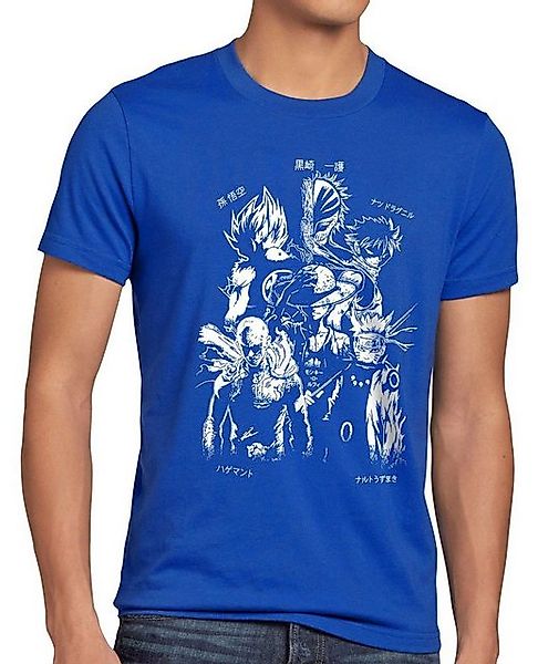 style3 T-Shirt Anime Heroes one piece dragonball one punch man manga japan günstig online kaufen