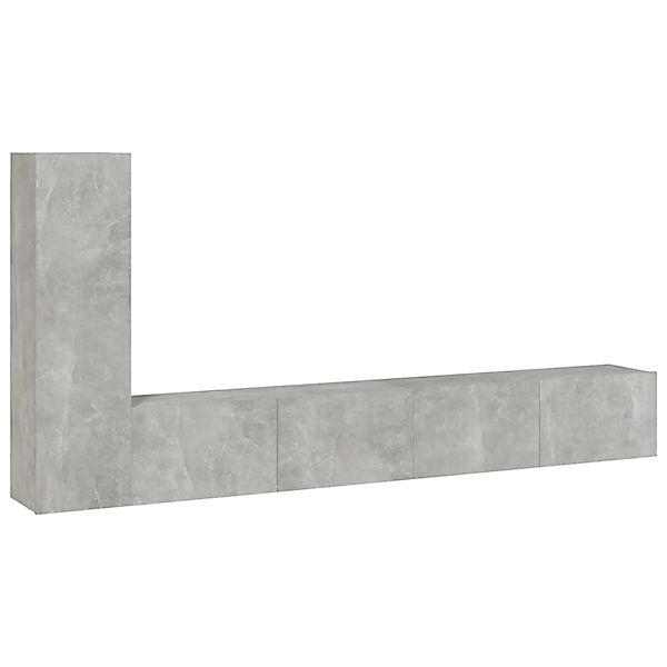 VidaXL 3-tlg. TV-Schrank-Set Betongrau Holzwerkstoff 2 günstig online kaufen