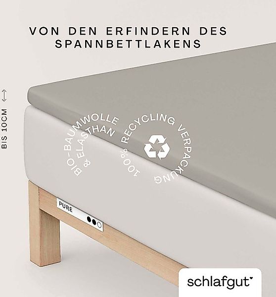 Schlafgut Spannbettlaken »PURE TOPPER in Gr. 90x200, 140x200 oder 180x200 c günstig online kaufen