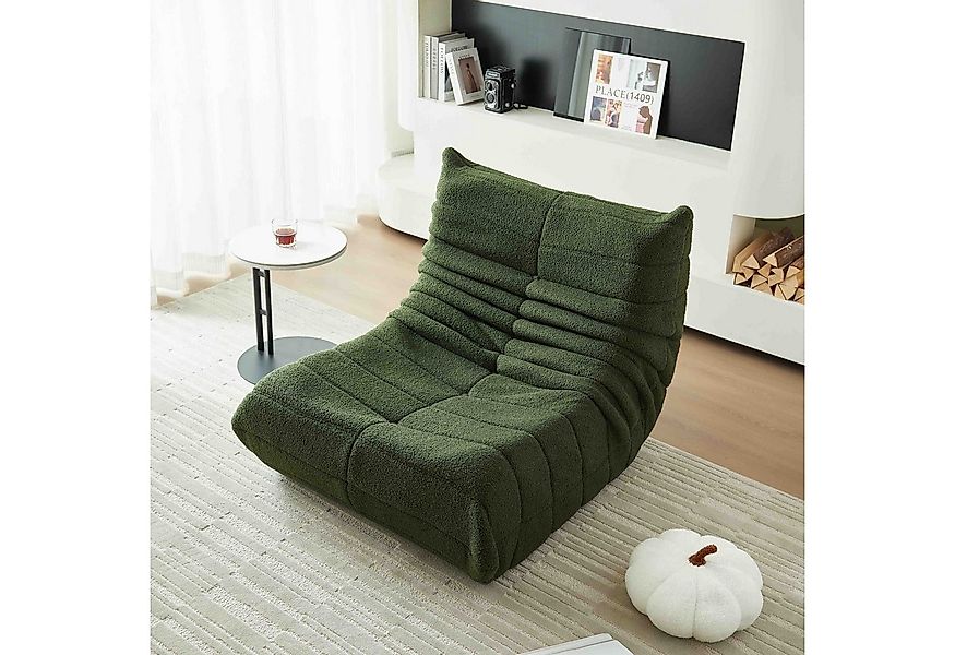 OKWISH Sitzsack Sofa Einzelsofa,Wohnzimmer Sofa (Teddyfleece+Schaumstoff mi günstig online kaufen