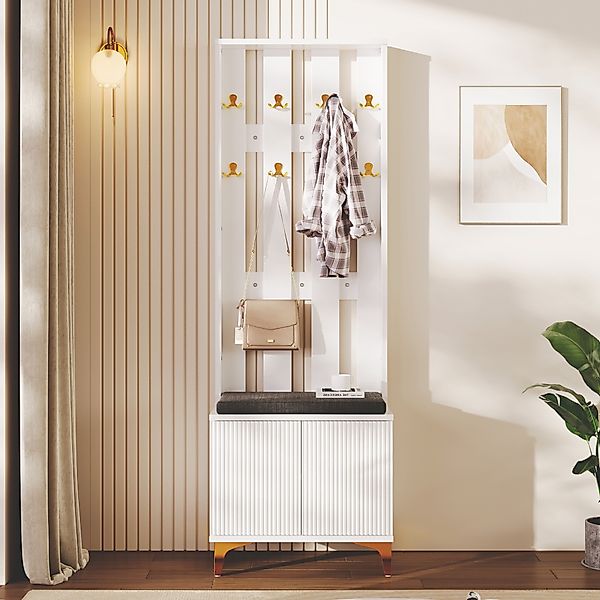 BlingBin Garderoben-Set, (1-St., mit Schuhbank Haken günstig online kaufen