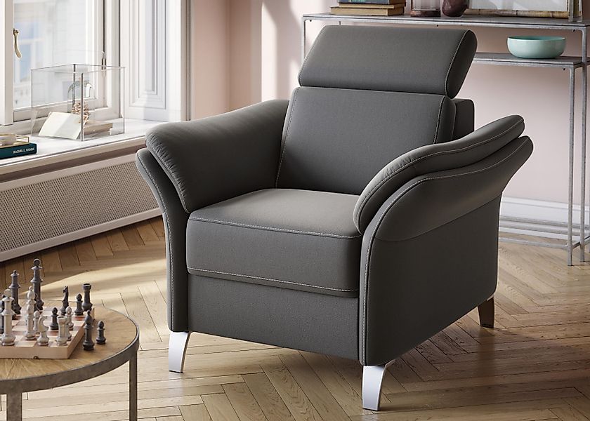 sit&more Sessel Vincenzo, inklusive Kopfteilverstellung günstig online kaufen