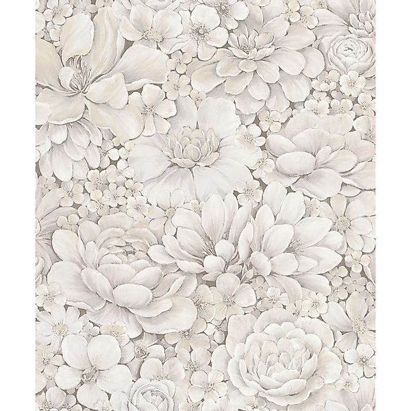 Marburg Vliestapete Flower, geprägt, matt, Blattmotiv günstig online kaufen