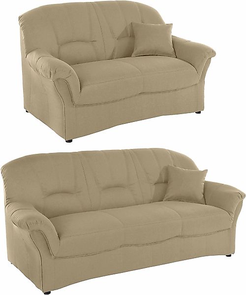 DOMO collection Polstergarnitur "Bahia zeitlos & elegantes Sofa, bequem" Se günstig online kaufen