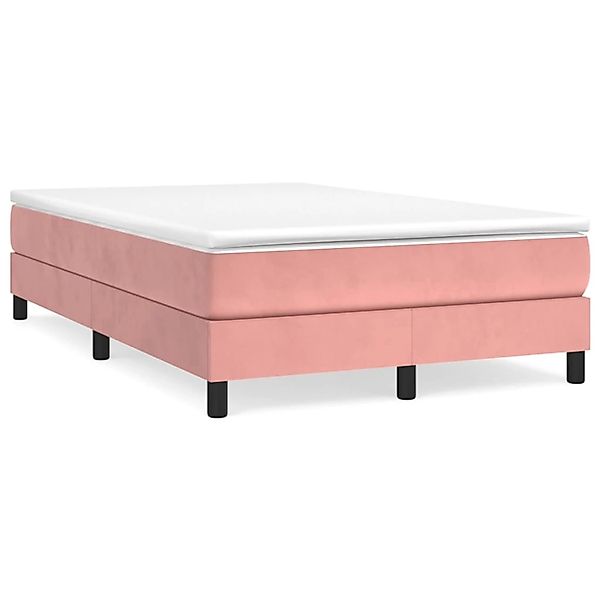 vidaXL Boxspringbett mit Matratze Dunkelgrün 120x200 cm Samt1377973 günstig online kaufen