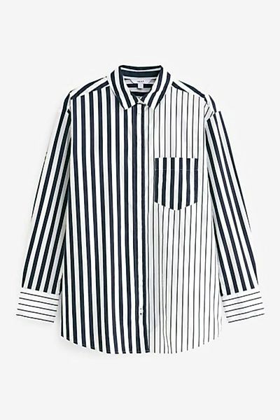 Next Langarmbluse Oversized-Langarmhemd aus Baumwolle (1-tlg) günstig online kaufen