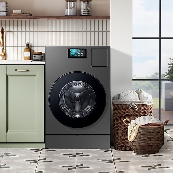 Samsung Waschtrockner »WD18DB8995BZT2«, Trommelreinigung+, Breite 75 cm, Ti günstig online kaufen
