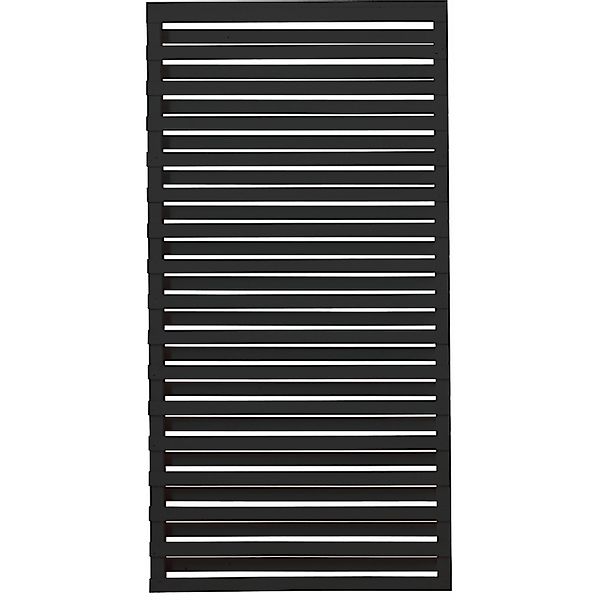 Sichtschutzzaun Osaka Nadelholz Schwarz 90 cm x 180 cm günstig online kaufen