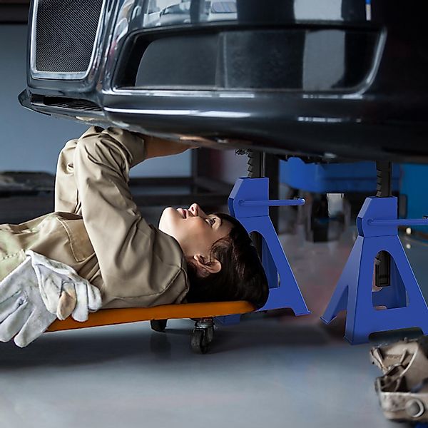 HOMCOM Unterstellbock 3 Tonnen Traglast 2 Stück Stützbock inkl Sicherungssp günstig online kaufen