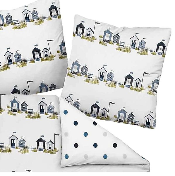 Janine Bettwäsche mako satin 135x200 maritime günstig online kaufen