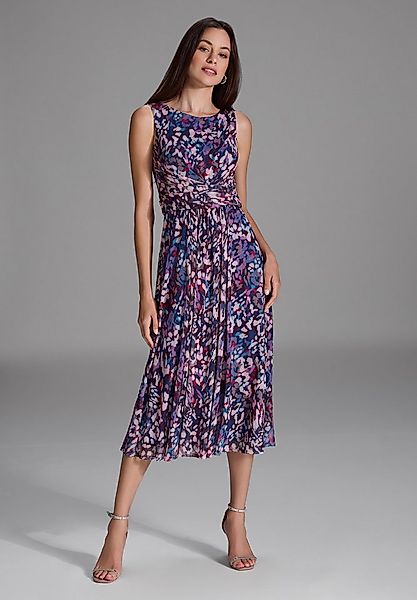 SWING Cocktailkleid - Getupftes Mesh Kleid mit Twist Detail Taillierte Pass günstig online kaufen