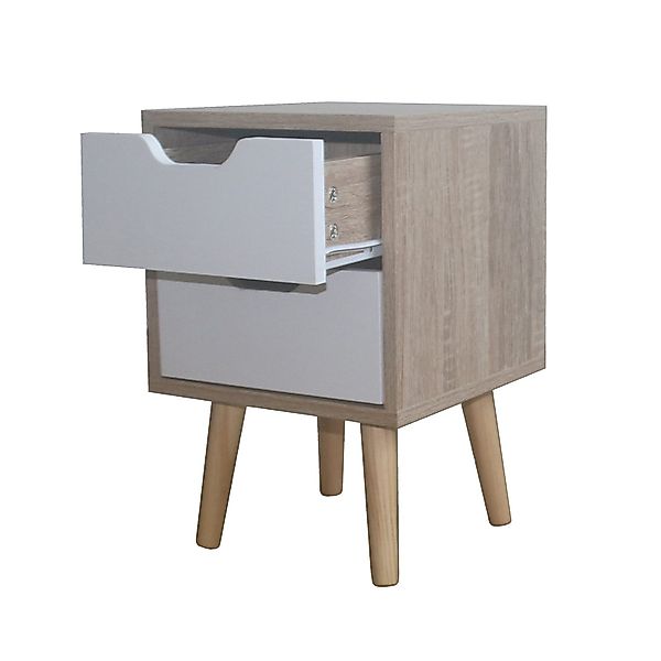 HTI-Living Nachttisch Nachttisch 2 Schubladen 2er-Set günstig online kaufen