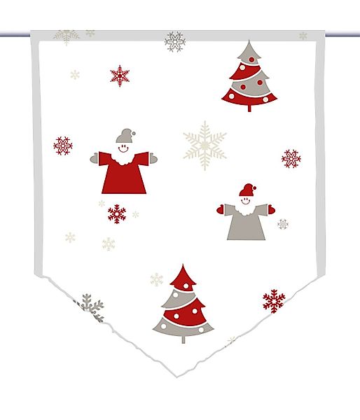 gardinen-for-life Scheibengardine Scheibenhänger spitz "Meine Weihnachten günstig online kaufen