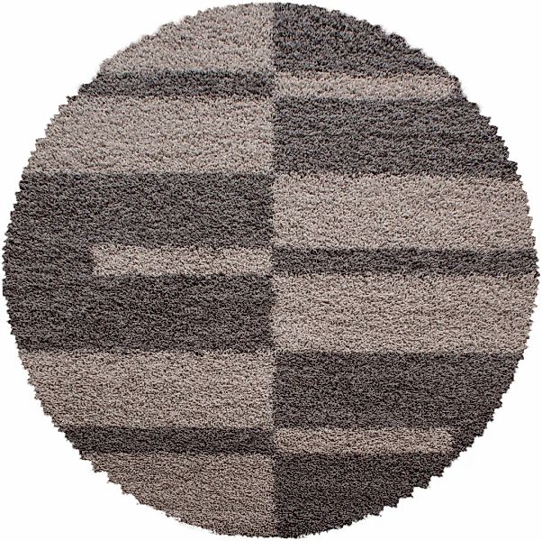 Ayyildiz Teppiche "Gala Shaggy 2505" rund 30 mm Höhe Wohnzimmer günstig online kaufen