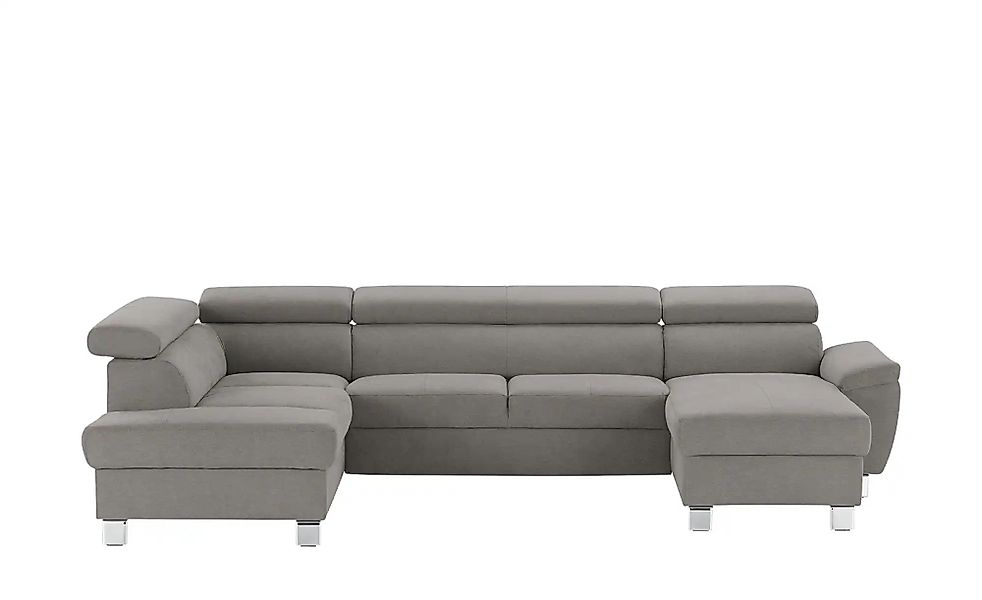 uno Wohnlandschaft aus Mikrofaser Avola ¦ blau ¦ Maße (cm): B: 315 H: 90 T: günstig online kaufen