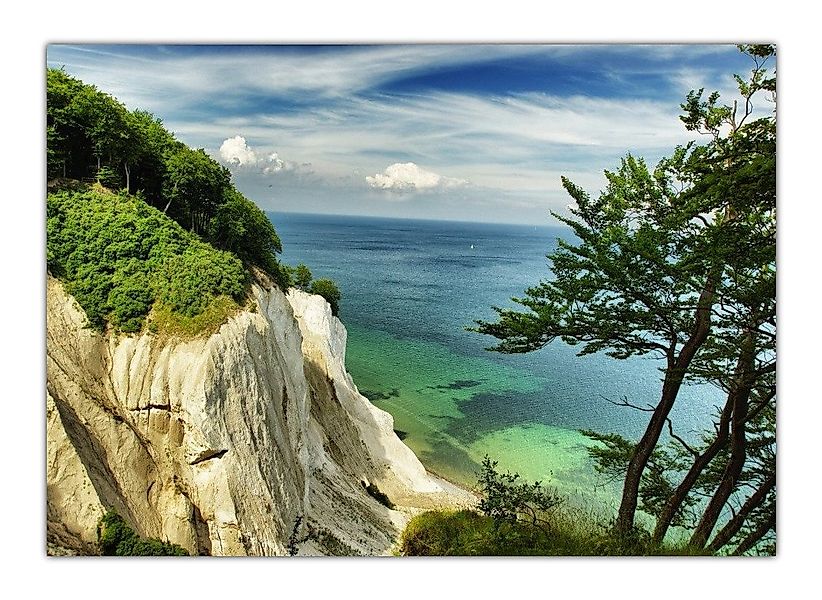 LYSCO Poster XXL Plakat Meer, Strand, Küste, Blick von Insel Rügen mit Krei günstig online kaufen