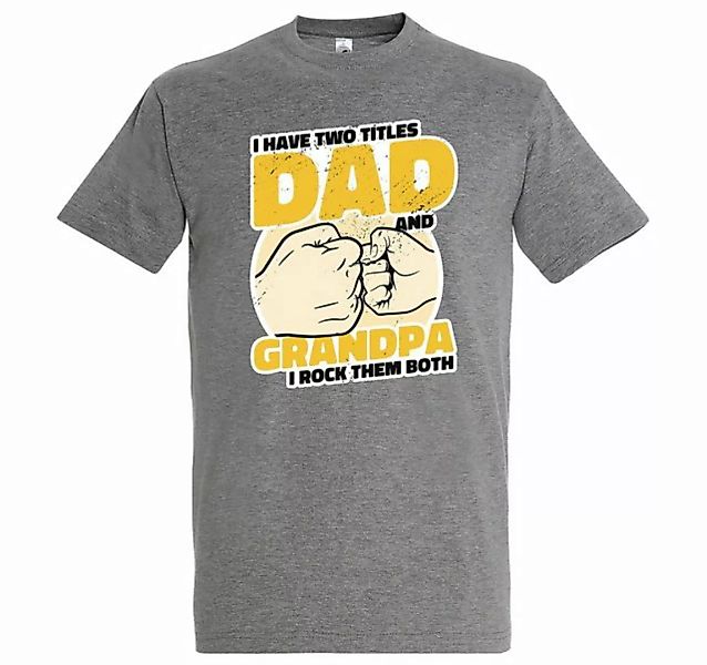 Youth Designz T-Shirt Dad And Grandpa Herren Shirt mit trendigem Frontprint günstig online kaufen