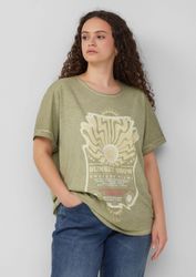 QS Kurzarmshirt T-Shirt Gewaschenes T-Shirt mit günstig online kaufen