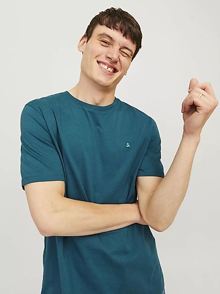 Jack & Jones Rundhalsshirt "JJEPAULOS TEE SS CREW NECK NOOS", mit Logo Stic günstig online kaufen