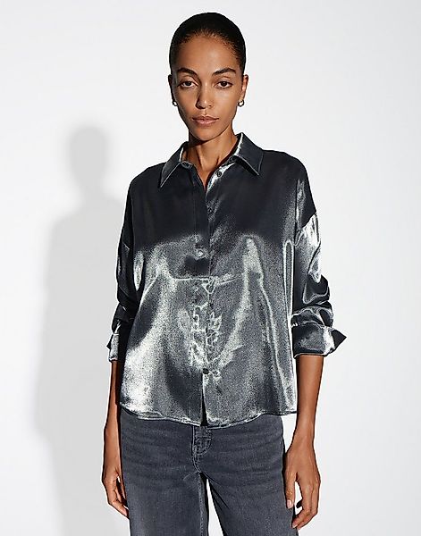 someday Hemdbluse ZOLDANA Boxy aus schimmerndem Viskosemix günstig online kaufen
