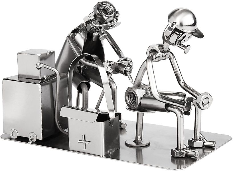BRUBAKER Dekofigur Metallskulptur Schraubenmännchen Tätowierer (Tattoo günstig online kaufen