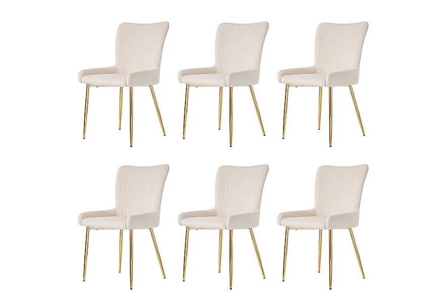 Flieks Esszimmerstuhl (Set, 6 St), 6er Set Polsterstühle Wohnzimmerstuhl mi günstig online kaufen