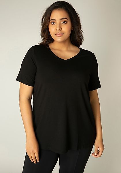 Base Level Curvy T-Shirt "Alba", Weich fließende, formstabile Qualität günstig online kaufen