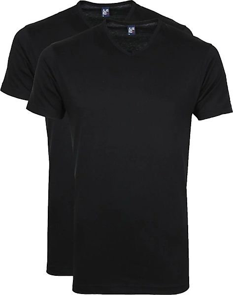 Alan Red T-Shirt V-Hals Vermont Zwart (2pack) - Größe S günstig online kaufen