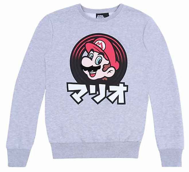 Sarcia.eu Sweatshirt Graues Herren-Sweatshirt SUPER MARIO S günstig online kaufen
