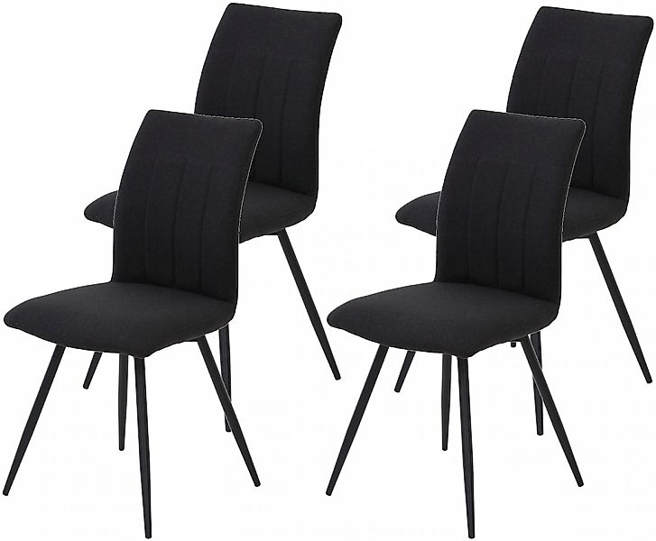 HELA Drehstuhl "Vierfußstuhl RIO", (Set), 4 St., Webstoff, Esszimmerstuhl, günstig online kaufen