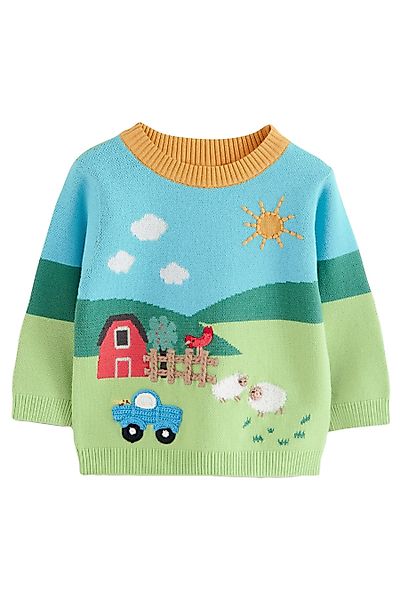 Next Rundhalspullover Strickpullover aus 100 % Baumwolle günstig online kaufen