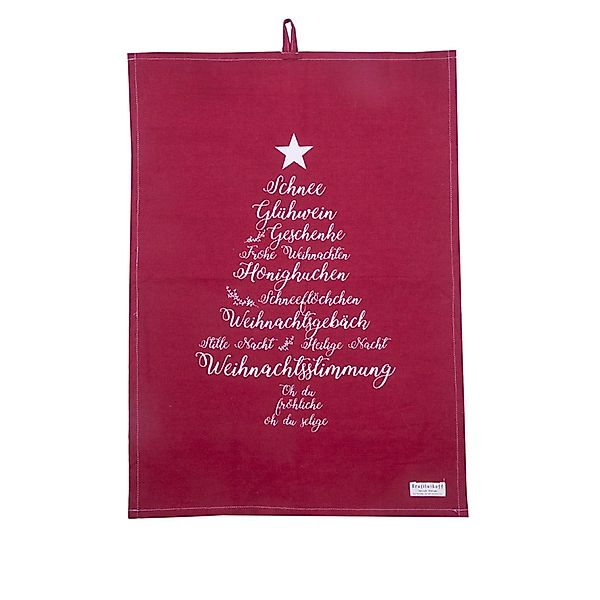 Krasilnikoff Geschirrtuch Geschirrhandtuch Christmas Words günstig online kaufen