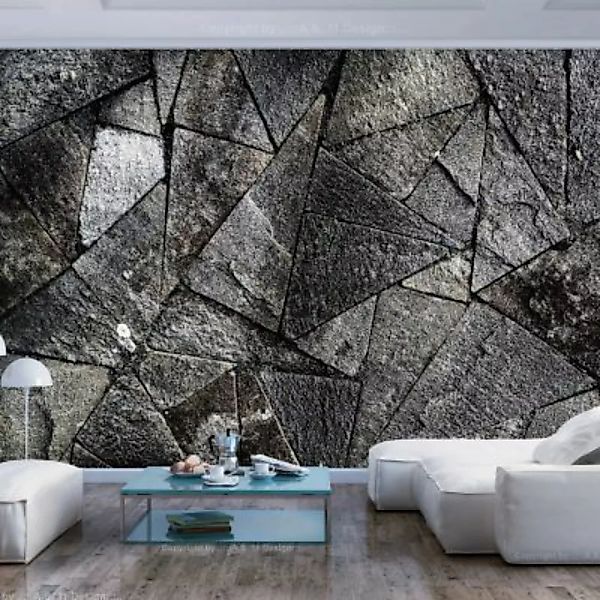 artgeist Fototapete Pavement Tiles (Grey) grau Gr. 400 x 280 günstig online kaufen