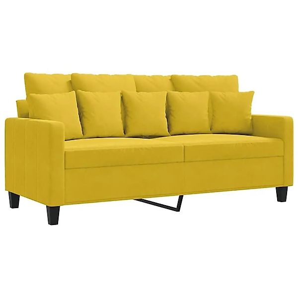 vidaXL 2-Sitzer-Sofa Gelb 140 cm Samt 359309 günstig online kaufen