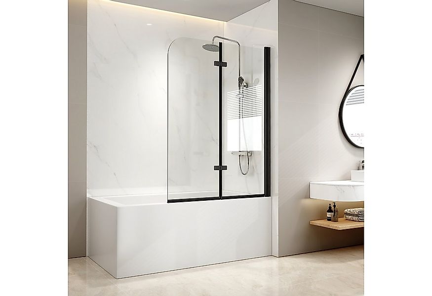 EMKE Badewannenaufsatz Duschwand für Badewanne,2-teilig Duschwand Faltbar S günstig online kaufen