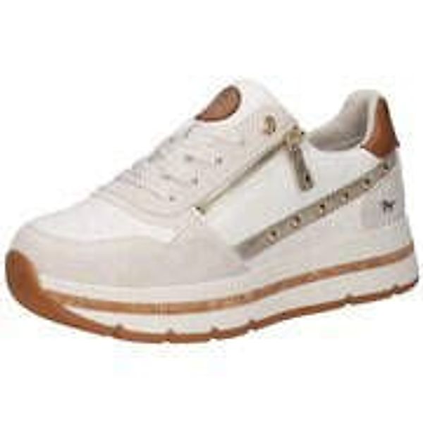 Mustang Plateau Sneaker Damen beige günstig online kaufen