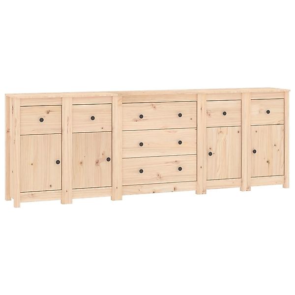vidaXL Sideboard 230x35x80 cm Massivholz Kiefer 3114094 günstig online kaufen