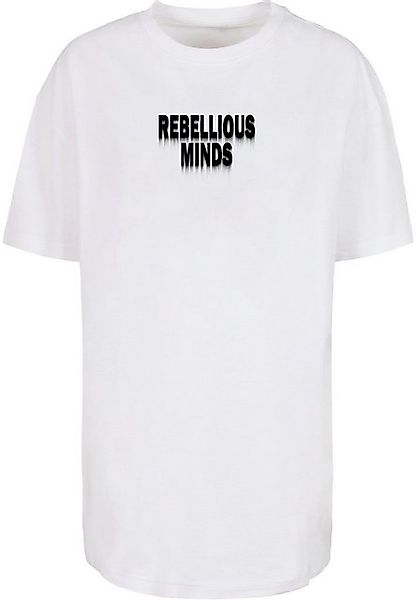 Merchcode T-Shirt Merchcode Damen Ladies Rebellious Minds Oversized Boyfrie günstig online kaufen