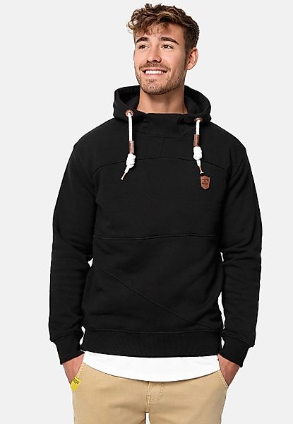Indicode Kapuzenpullover Meza mit asymmetrischen Ziernähten günstig online kaufen